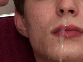 Bareback twink sex with face cumshots
