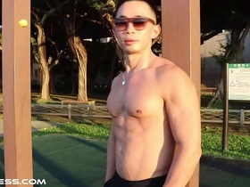 Get your fix of muscle worship with Zai-Fitness's muscular Asian models