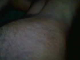 Asian gay man shows off his hairy ass and gets hot